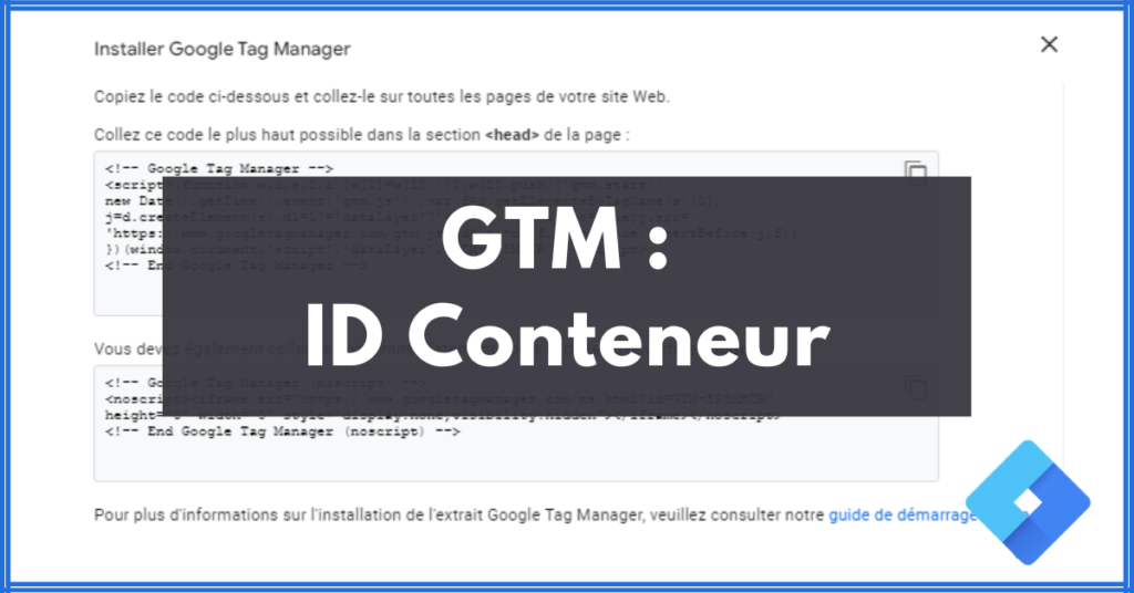 Trouver son ID Google Tag Manager